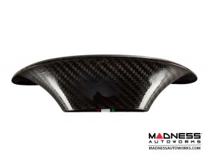 FIAT 500 ABARTH Headrest Inserts - Carbon Fiber (4pc set) - Italian Racing Stripe w/ Black Scorpion FIAT 500 ABARTH Headrest Inserts - Carbon Fiber (4pc set) - Italian Racing Stripe w/ Black Scorpion